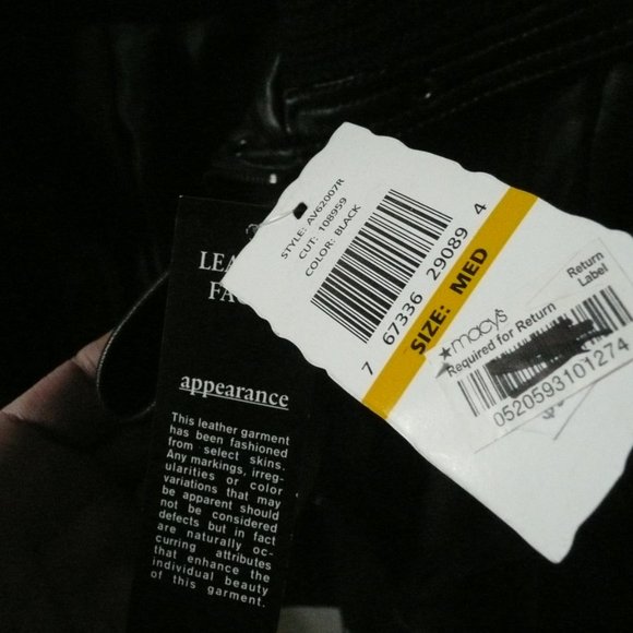 AVANTI BRAND WOMEN'S LEATHER JACKET BLK SIZE M NWT - Picture 8 of 8